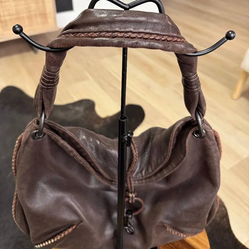 Brown Bottega Veneta Nappa Leather Hobo Bag
